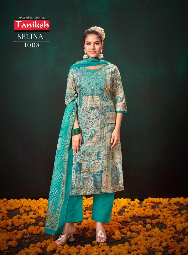 Taniksh Selina Vol 01 Muslin Printed Kurti Bottom With Dupatta